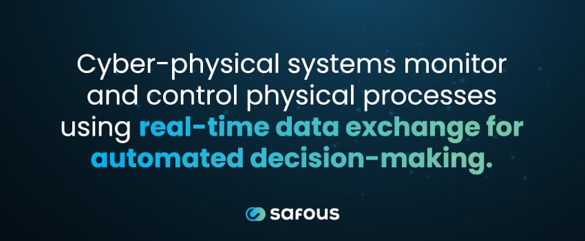 Cyber-physical systems monitor and control physical processes using real-time data exchange for automated decision-making.