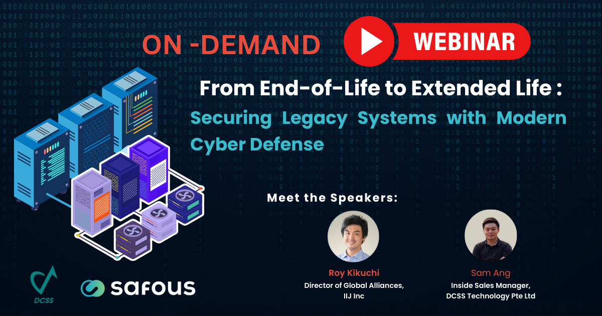 Webinar Secure Legacy Systems with modern Cyber Defense