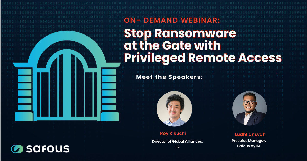 On Demand Webinar- Stop Ransomware at the Gate