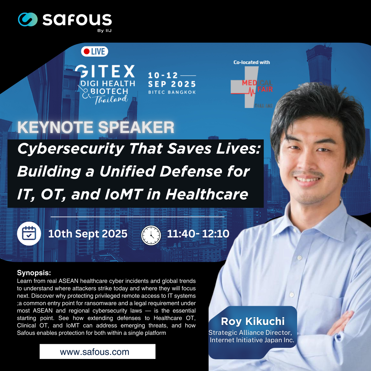 Roy Speaking in GITEX Health Sep 2025