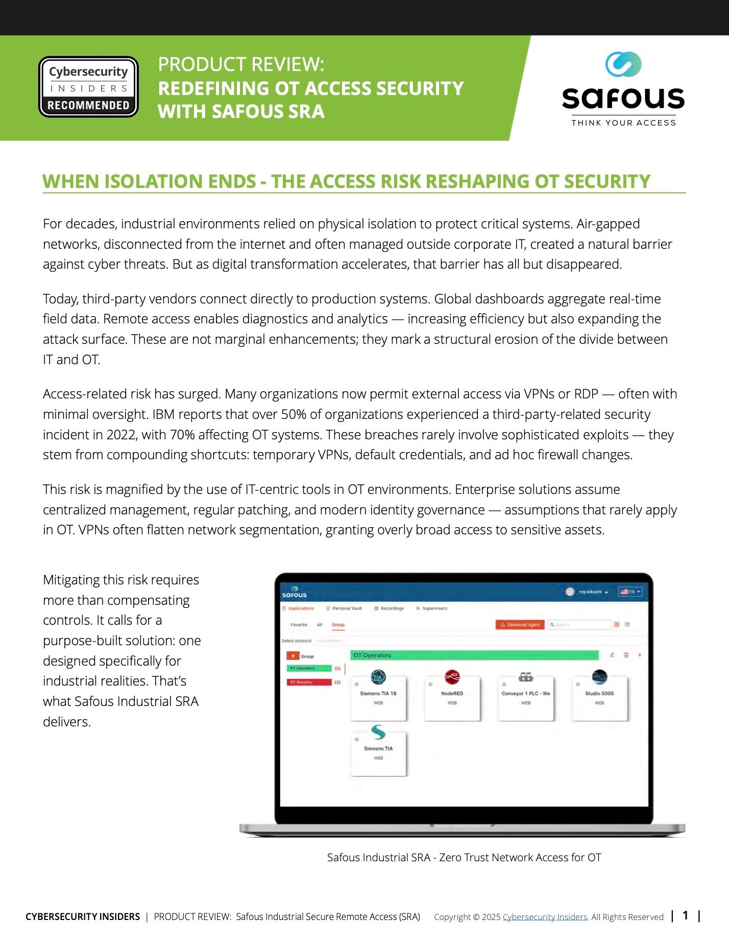 Safous Industrial Secure Remote Access - Product Review-cover